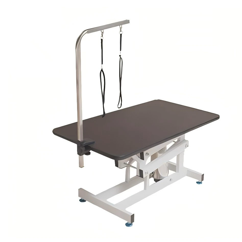 Хидраулична кревачка маса за убавина за куче, преклопена со ветеринар за дотерување миленичиња