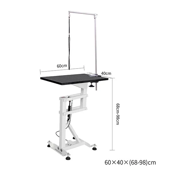 Square Pneumatic Lift Pet Grooming Table