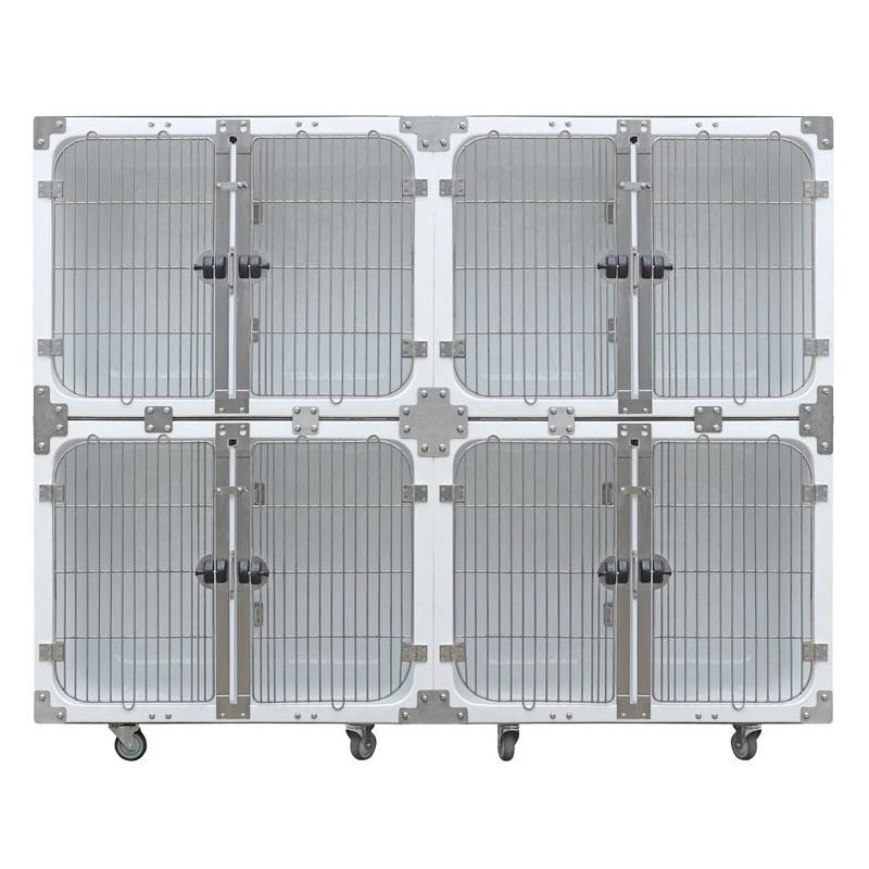 Ветеринарен водоотпорен модуларен кафез за кучиња од фиберглас